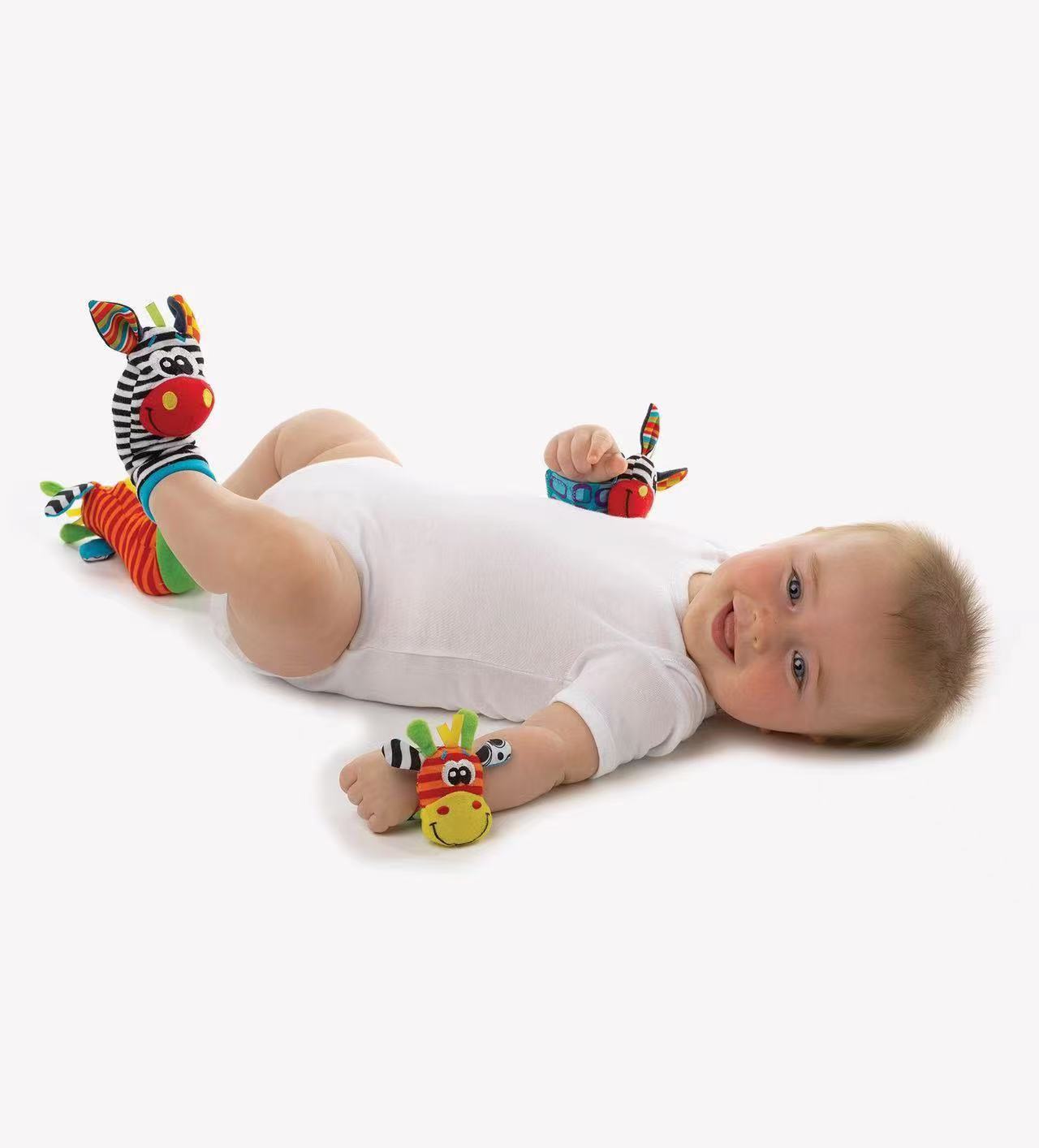 Discover our adorable Baby Socks with built-in Wrist Rattle Socks, designed to delight and engage your little one! These soft and comfortable socks double as Baby Sensory Toys, stimulating your baby’s senses with gentle sounds and textures. Perfect as Montessori Toys, they encourage exploration and learning through play. Whether you’re looking for the best baby toys or a unique 1st Birthday Gift, these Wrist Rattle Socks are a must-have. Ideal for gifting or everyday use, they combine fun, comfort, and deve