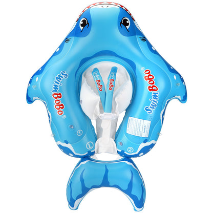 Swimbobo Shark Inflatable Baby Float with Canopy & Tail (3 Months - 6 Years)