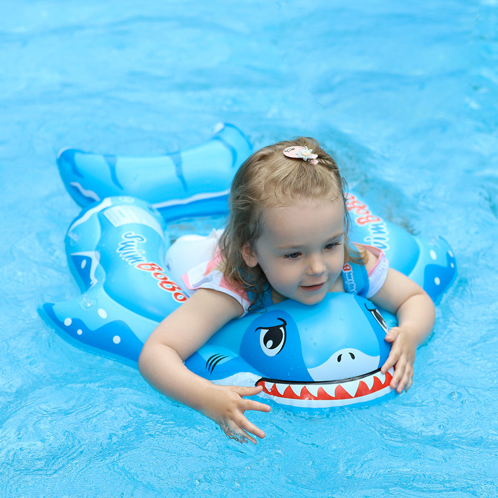 Swimbobo Shark Inflatable Baby Float with Canopy & Tail (3 Months - 6 Years)