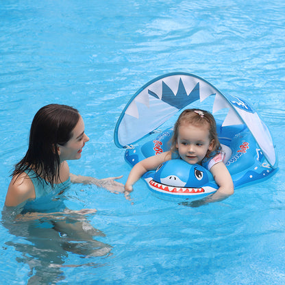 Swimbobo Shark Inflatable Baby Float with Canopy & Tail (3 Months - 6 Years)