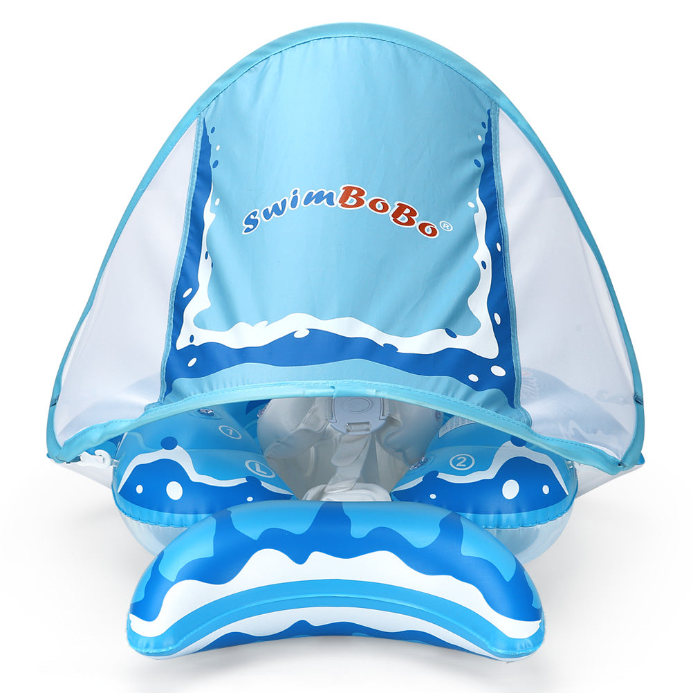 Swimbobo Shark Inflatable Baby Float with Canopy & Tail (3 Months - 6 Years)