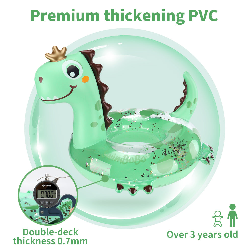 Inflatable Dinosaur Swimming Float for Kids (Over 3 Years old)