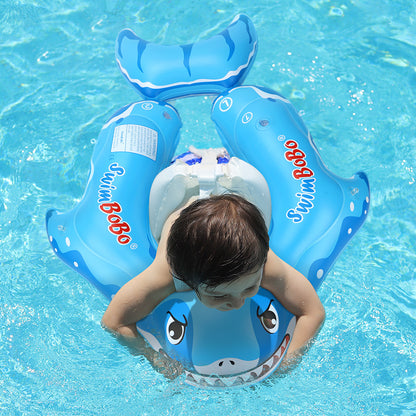 Swimbobo Shark Inflatable Baby Float with Canopy & Tail (3 Months - 6 Years)