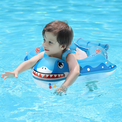 Swimbobo Shark Inflatable Baby Float with Canopy & Tail (3 Months - 6 Years)