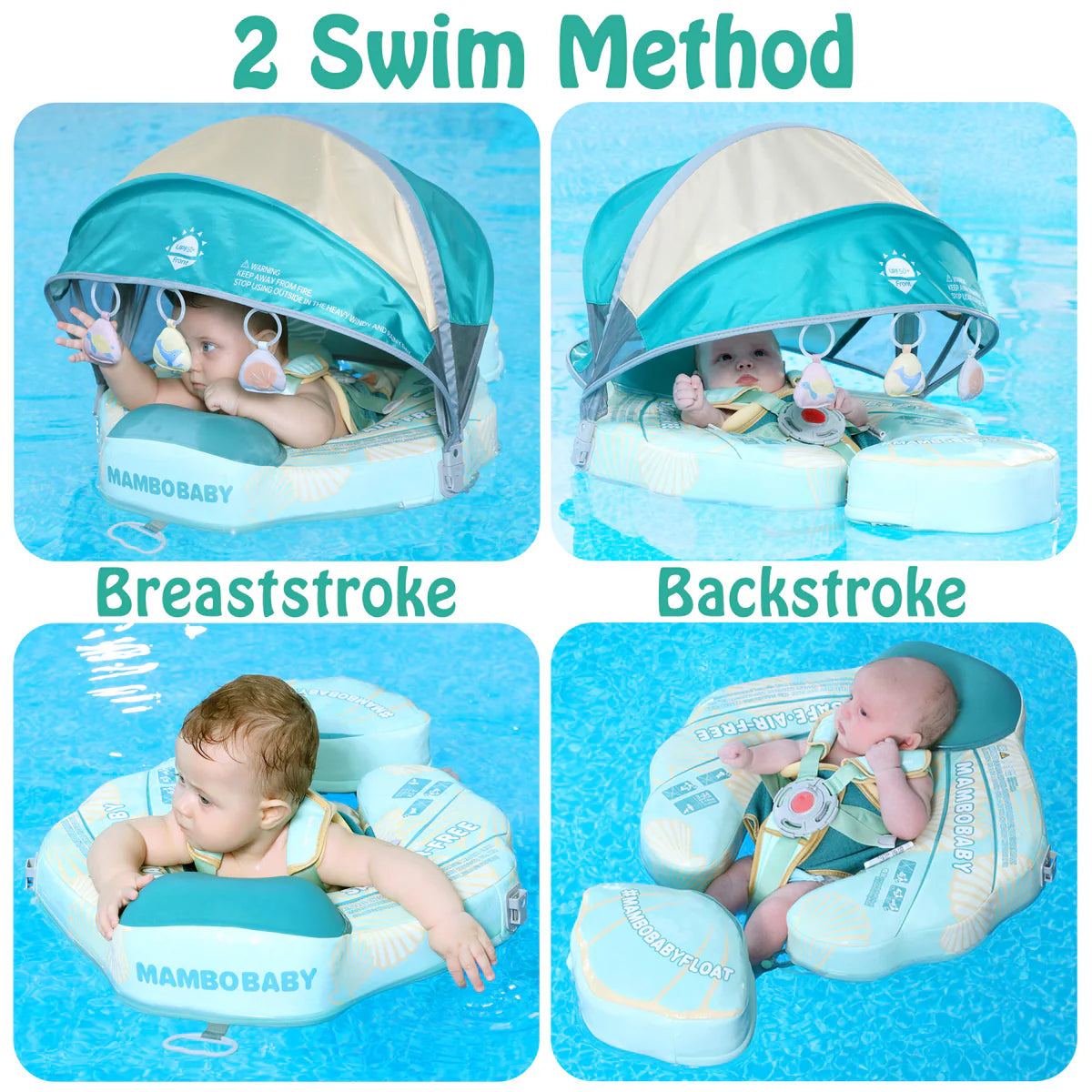 Mambobaby Float – Seashell Float (3 Months -2 Years) -Green-