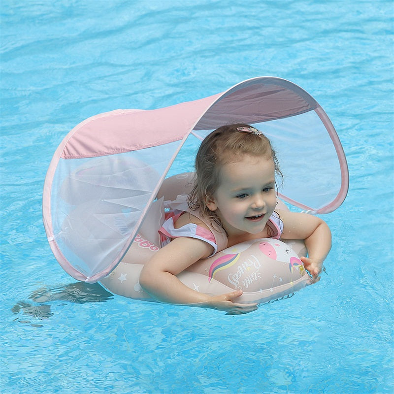 Swimbobo Inflatable Baby Float with Canopy & Tail (3 Months - 6 Years)