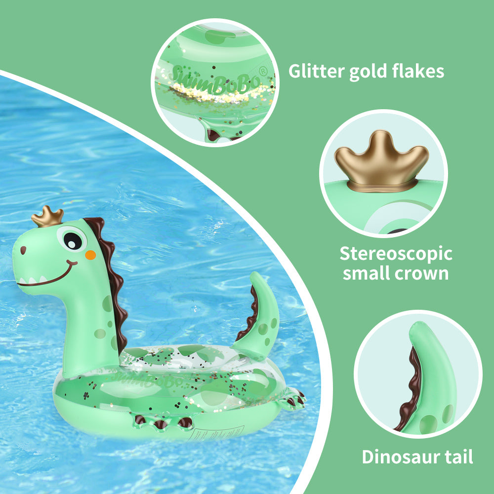 Inflatable Dinosaur Swimming Float for Kids (Over 3 Years old)