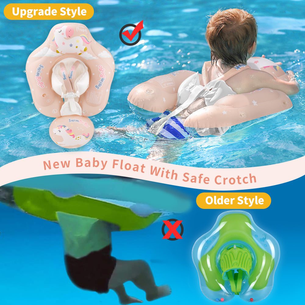 Swimbobo Inflatable Baby Float with Canopy & Tail (3 Months - 6 Years)