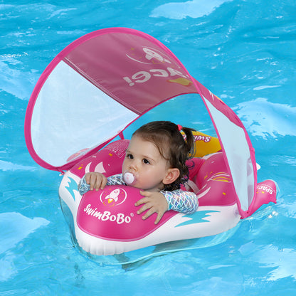 Swimbobo Inflatable Baby Float with Canopy & Tail (6-36 Months)