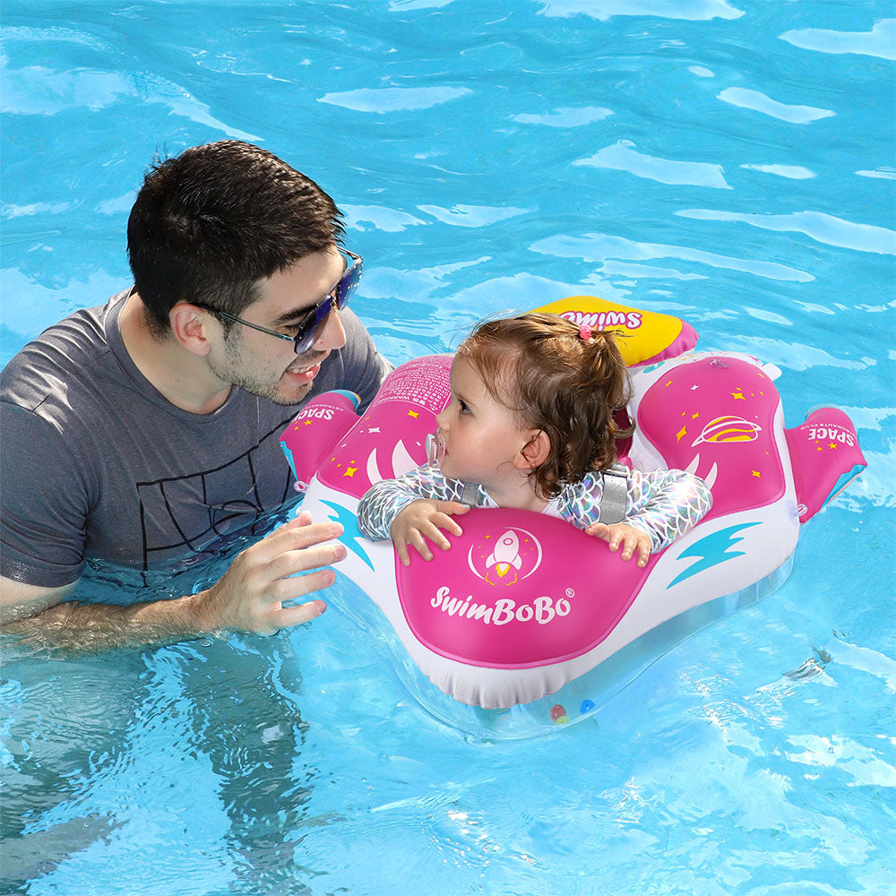 Swimbobo Inflatable Baby Float with Canopy & Tail (6-36 Months)