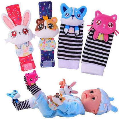 Discover our adorable Baby Socks with built-in Wrist Rattle Socks, designed to delight and engage your little one! These soft and comfortable socks double as Baby Sensory Toys, stimulating your baby’s senses with gentle sounds and textures. Perfect as Montessori Toys, they encourage exploration and learning through play. Whether you’re looking for the best baby toys or a unique 1st Birthday Gift, these Wrist Rattle Socks are a must-have. Ideal for gifting or everyday use, they combine fun, comfort, and deve