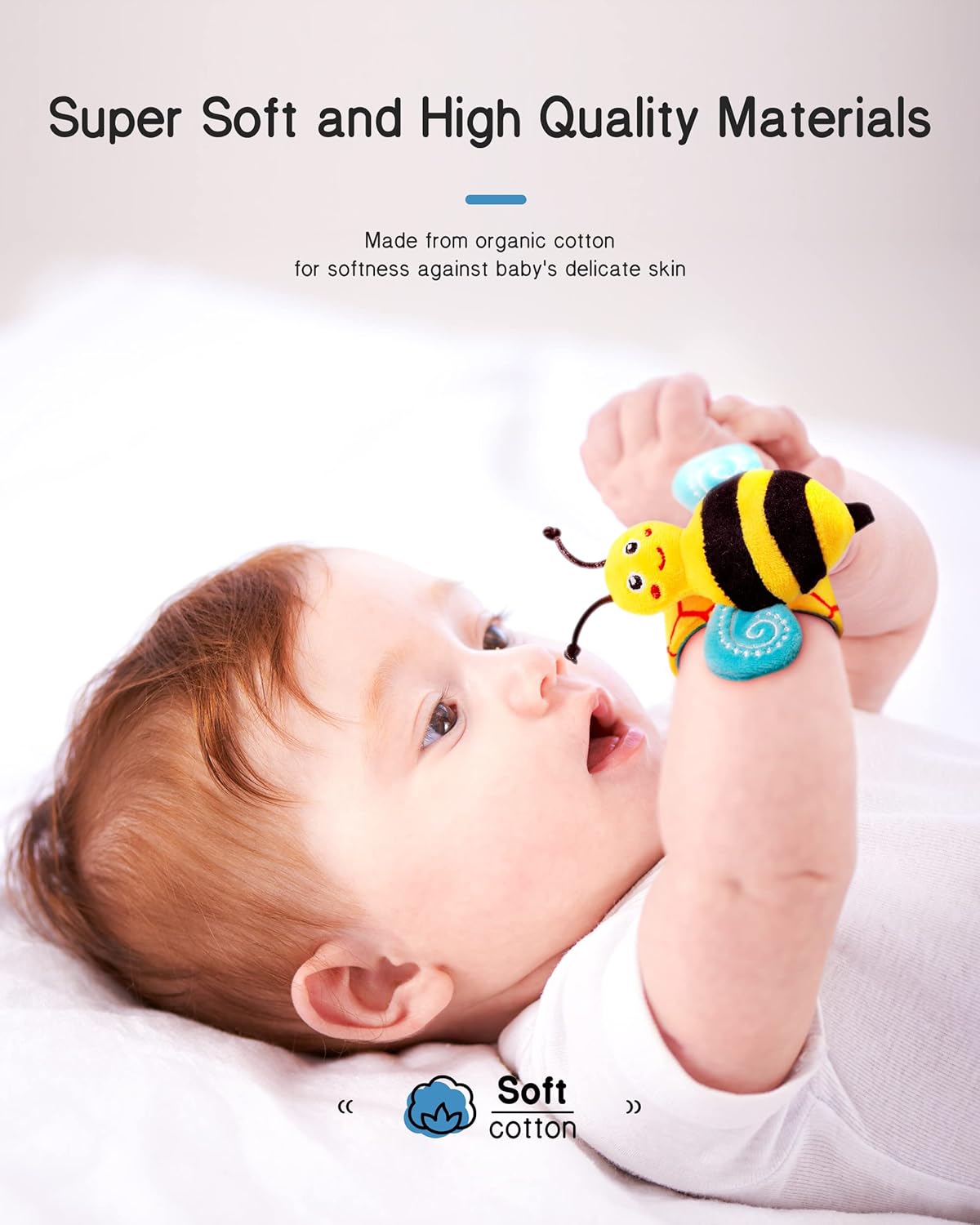 Discover our adorable Baby Socks with built-in Wrist Rattle Socks, designed to delight and engage your little one! These soft and comfortable socks double as Baby Sensory Toys, stimulating your baby’s senses with gentle sounds and textures. Perfect as Montessori Toys, they encourage exploration and learning through play. Whether you’re looking for the best baby toys or a unique 1st Birthday Gift, these Wrist Rattle Socks are a must-have. Ideal for gifting or everyday use, they combine fun, comfort, and deve