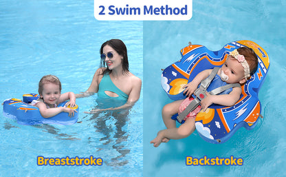 Swimbobo Non-Inflatable Baby Float with Canopy & Tail (4-48 Months)