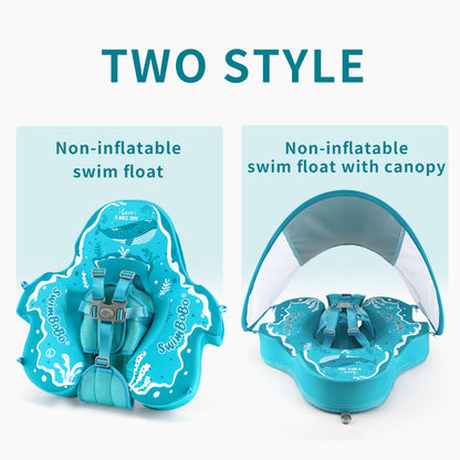 Swimbobo Non-inflatable Baby Float with Canopy & Tail (4-48 Months)