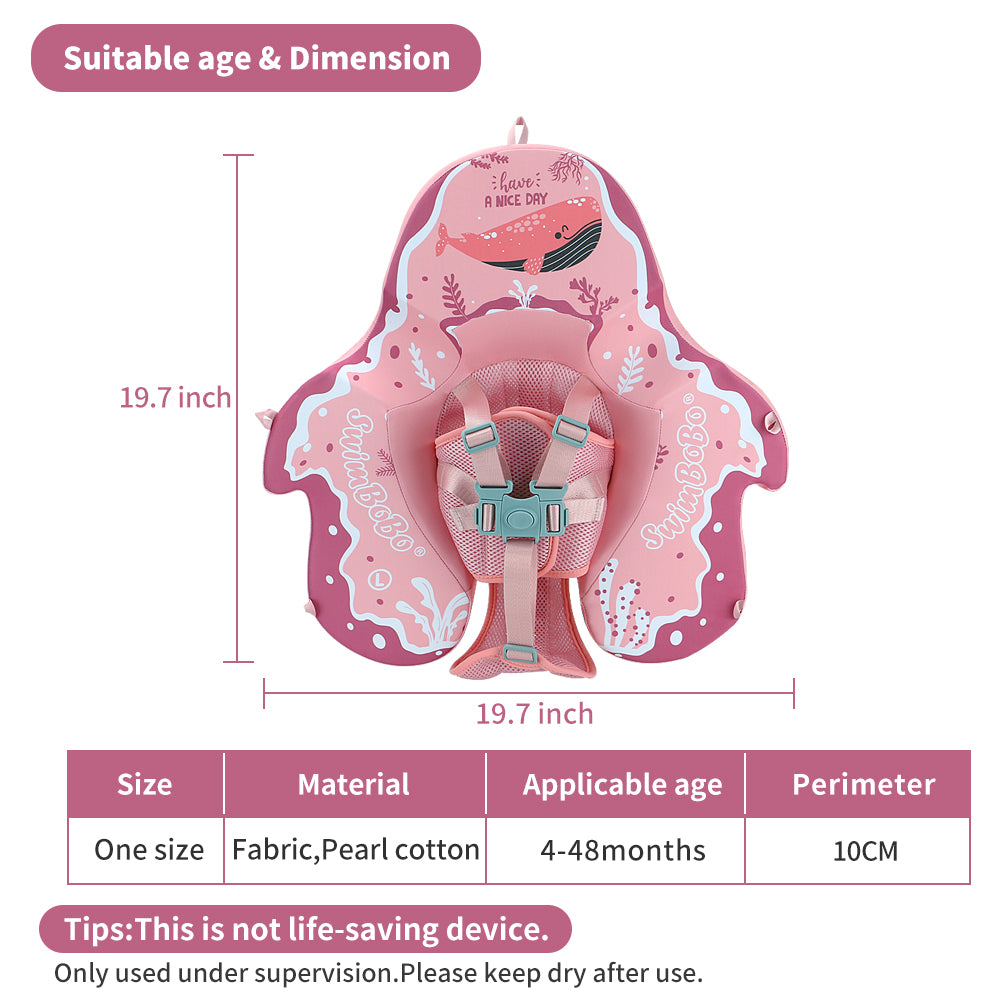 Swimbobo Non-Inflatable Baby Float with Canopy (4-48 Months)