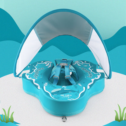 Swimbobo Non-inflatable Baby Float with Canopy & Tail (4-48 Months)