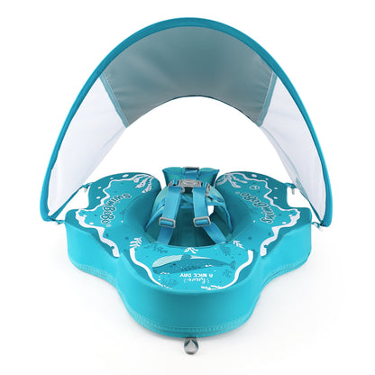 Swimbobo Non-inflatable Baby Float with Canopy & Tail (4-48 Months)