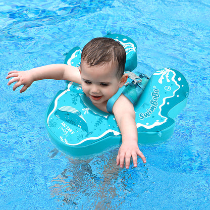 Swimbobo Non-inflatable Baby Float with Canopy & Tail (4-48 Months)