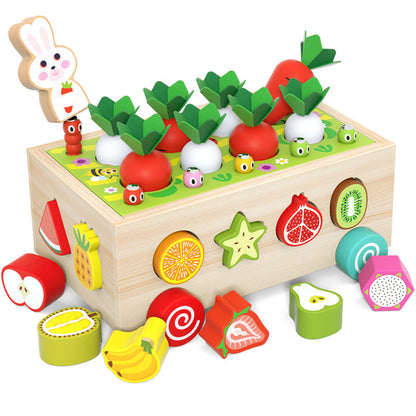 Montessori Wooden Sensory Toddler Toys - Montessori Toys for 1 year old