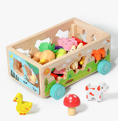 Montessori Wooden Sensory Toddler Toys - Montessori Toys for 1 year old