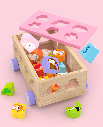 Montessori Wooden Sensory Toddler Toys - Montessori Toys for 1 year old