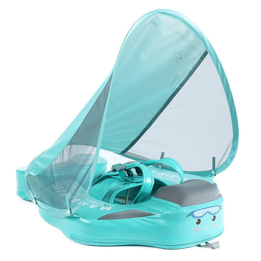 Mambobaby Float – Non-inflatable Baby Float with Canopy & Tail (3 Months -24 Months)